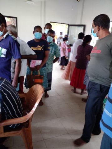 A health clinic at Homagama Rilawala Community Hall (2022-11-23)